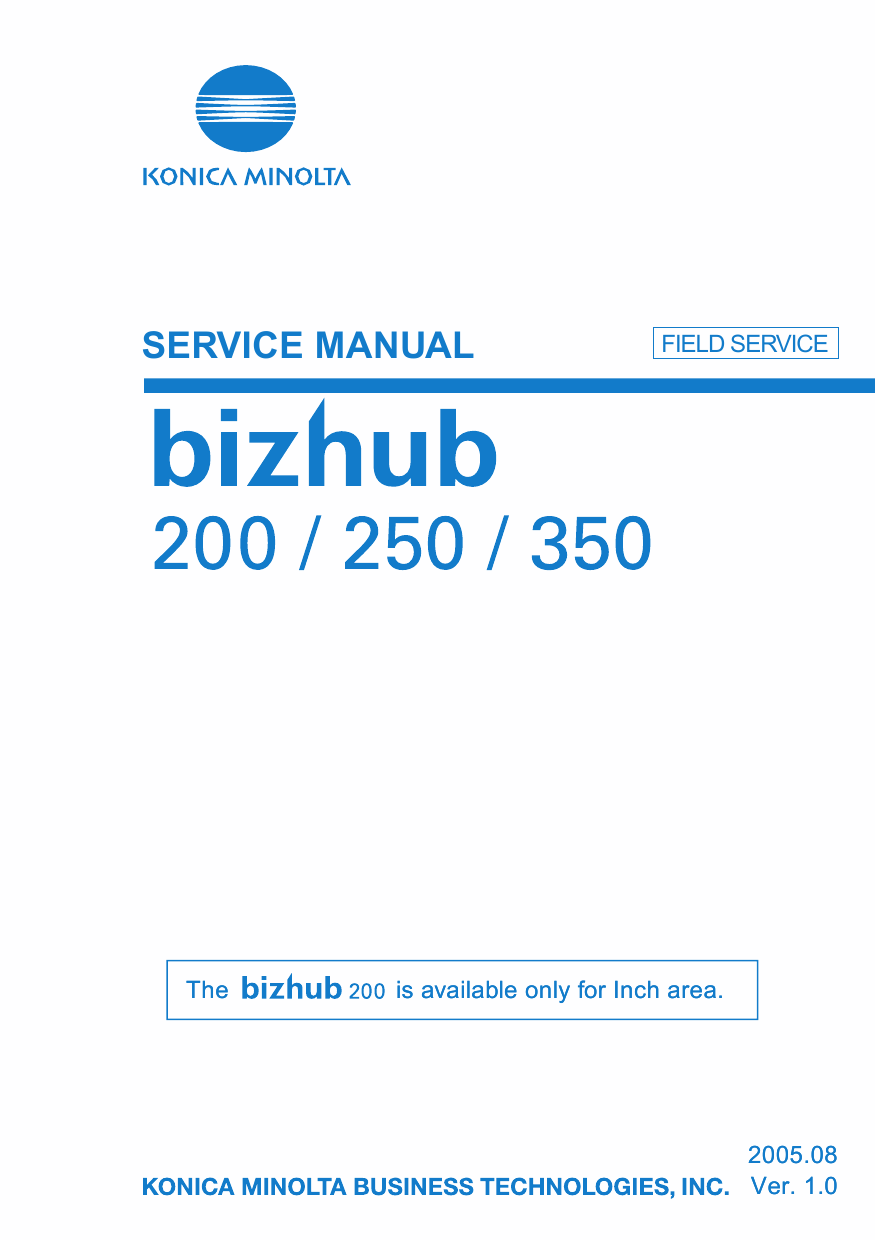 Konica-Minolta bizhub 200 250 350 FIELD-SERVICE Service Manual-1